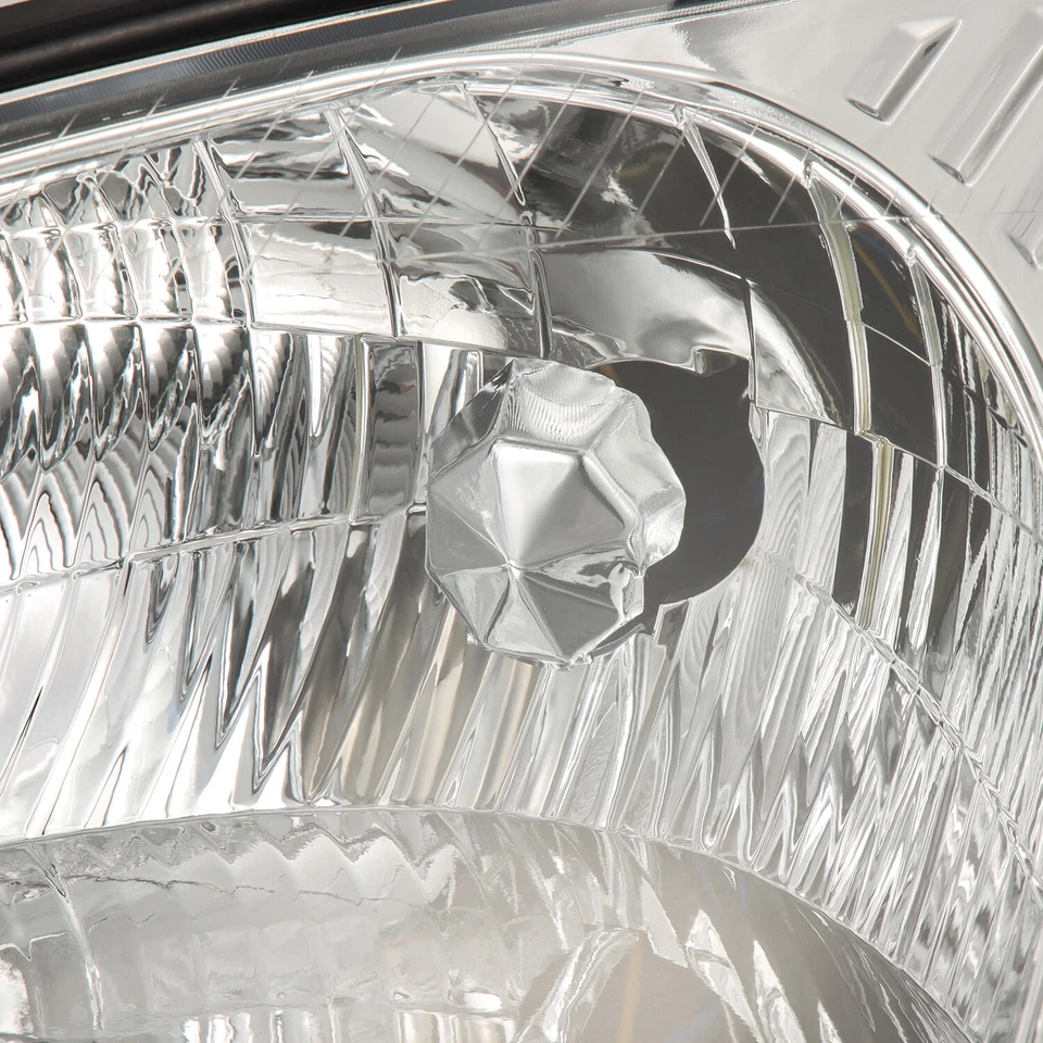 Par de faros cromados lentes transparentes para Ford Focus 2000-2004 OE de repuesto Foto 4 de 4