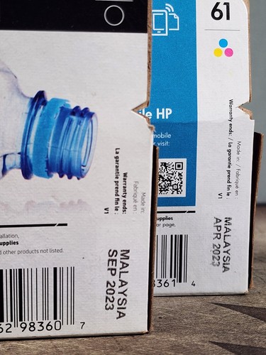 HP #61 2pack Combo Ink Cartridges 61 Black and Color - Expired 2023 - Picture 6 of 7
