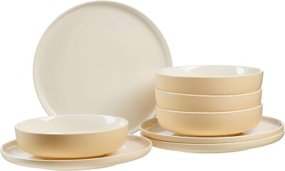 Ritzenhoff & Breker Tafelservice Jasper 8 tlg Teller Suppenschalen creme Vanille