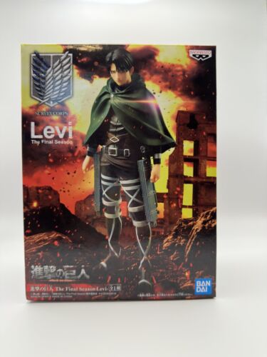 Bandai Survey Corps LEVI Figure The Final Season Banpresto Attack On Titan - Foto 12 di 13