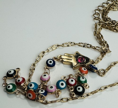 Betsey Johnson Evil Eye Rhinestone Heart Locket Necklace - Picture 9 of 10