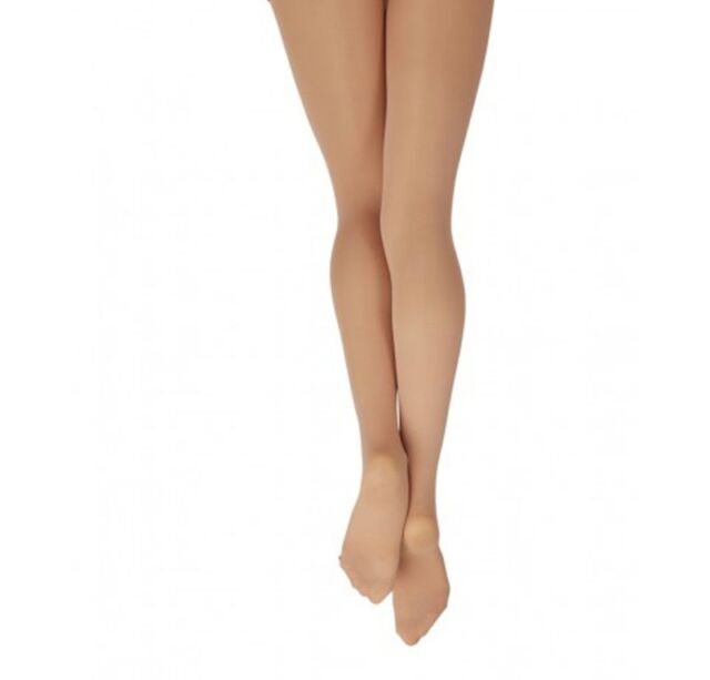 Danskin 331 Girl/'s Size Large 12-14 Light Toast Ultra Shimmery Footed Tights