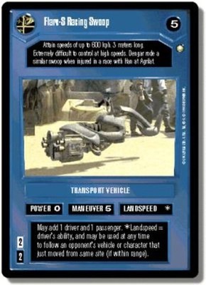 Flare-S Racing Swoop Star Wars CCG Decipher Special Edition