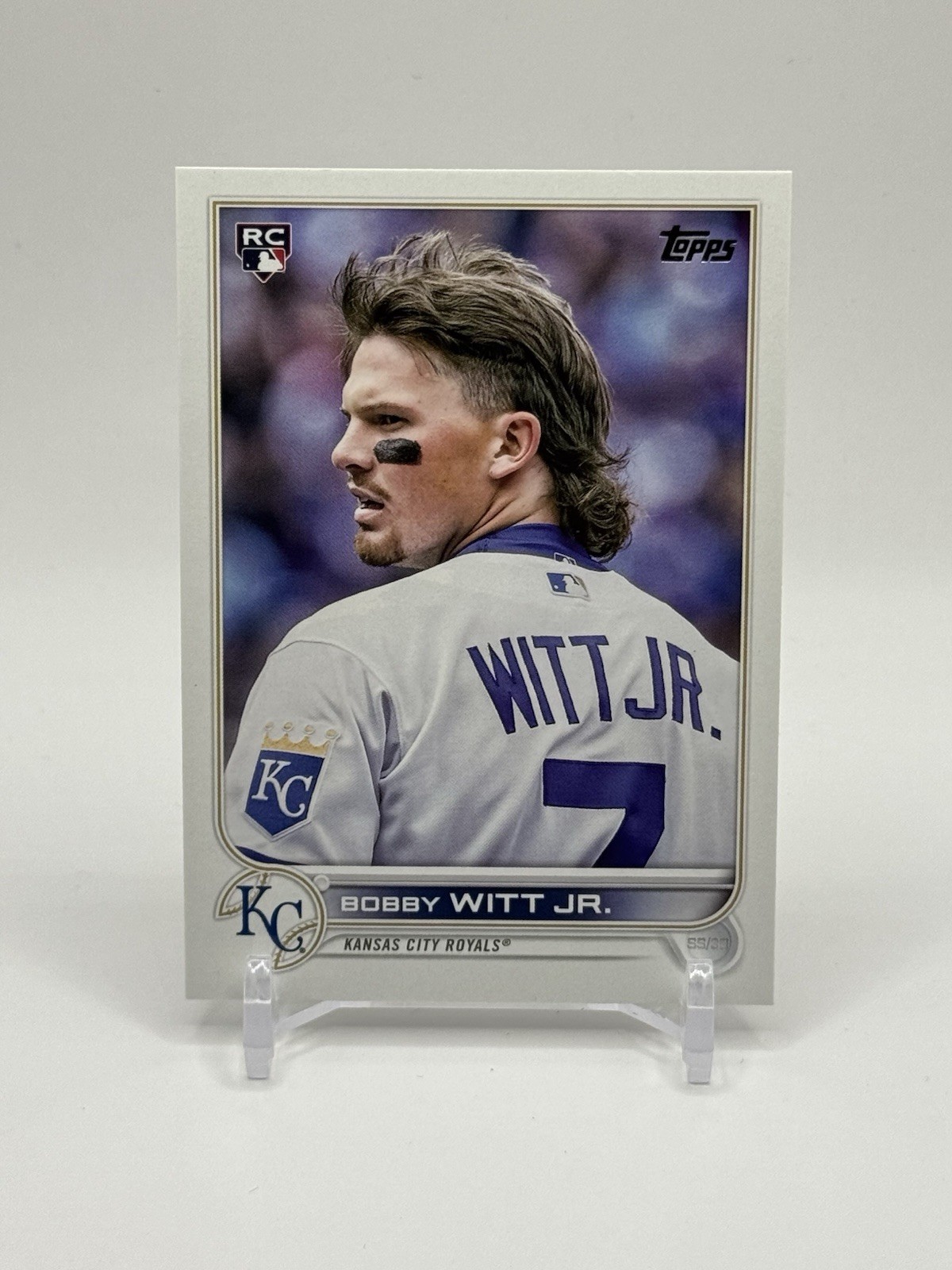 2022 Topps Update Series Image Variation Bobby Witt Jr RC US100 White SP Mullet