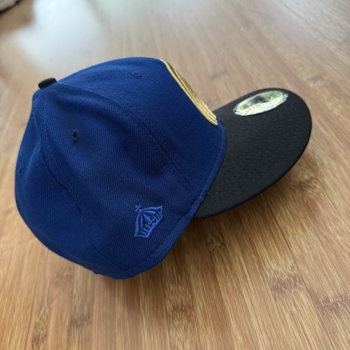 Fitted Hawaii Mua New Era 59Fifty Adult 7 3/8 (58.7cm) Gold Blue 100% Wool Hat - Picture 5 of 14