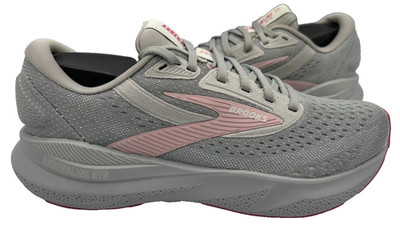 Brooks Women's Adrenaline GTS 24 Lace Up Running Shoes Gray/Lt.Pink Size:11 77N