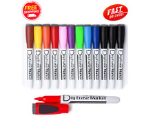 Magnetic Dry Erase Markers With Eraser Low Odor Fine Tip Whiteboard Pens Pack