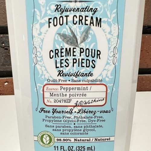 Crema rejuvenecedora para pies J.R. Watkins Naturals boticario menta 11 oz nueva - Imagen 6 de 6