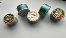 ++ NEW Silk Turquoise 5 Spools Coats & Clarks #190  Thread  Sewing Top stitching