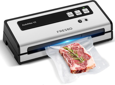 Vacuum Sealer Machine with Automatic Bag Detection, 0.2-Inch Widened Heating Str