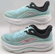 Hoka One One Bondi 9 Blue Spark Mint Green Women's Running Shoes size 9.5