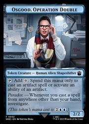 Copy // Osgood, Operation Double Double-Sided Token #1/32 Doctor Who