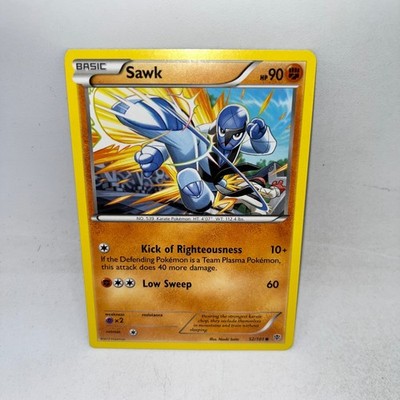 Sawk 52/101 Common Plasma Blast Pokemon Lightly Played