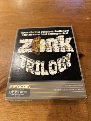   Apple II Infocom  Zork Trilogy Boxed Set   Working, Excellent Condition