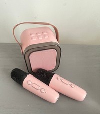 Mini Bluetooth Karaoke Machine with 2 Wireless Mics