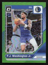 P.J. WASHINGTON JR. 2024-25 DONRUSS OPTIC NBA BASKETBALL LIME GREEN PRIZM /149