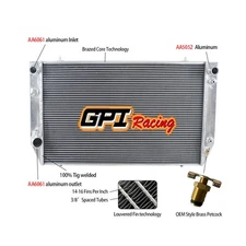 62MM Fit Jaguar XJS XJ-S XJ12 5.3L 6.0L V12 AT 1976 - 1996 Aluminum Radiator