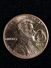 2025 REAL Lincoln Cent Penny Smiling Buddah Counterstamp