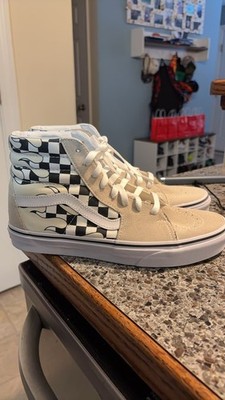 Vans Sk8-Hi Checker Flame High-Top Sneakers - (UNISEX)