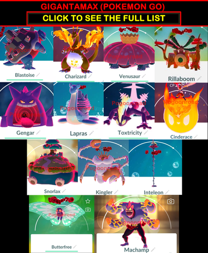 GIGANTAMAX Options of Charged Move and Max Moves to be unlocked READ DESCRIPTION - 第 1/29 張圖片