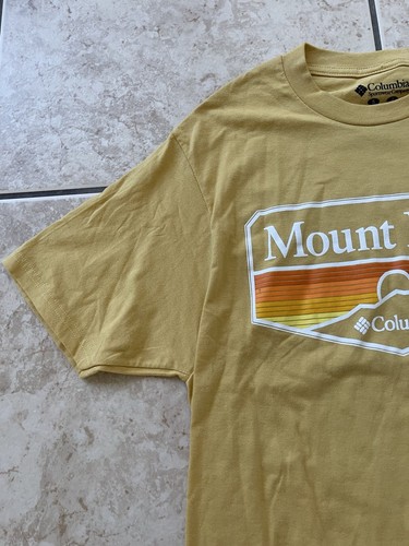 Columbia Sportswear Mens Short Sleeve Mustard Small T-Shirt Climbing Nature Top - Picture 7 of 19