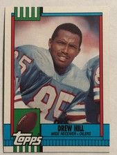 1990 Topps #217 Drew Hill Houston Oilers