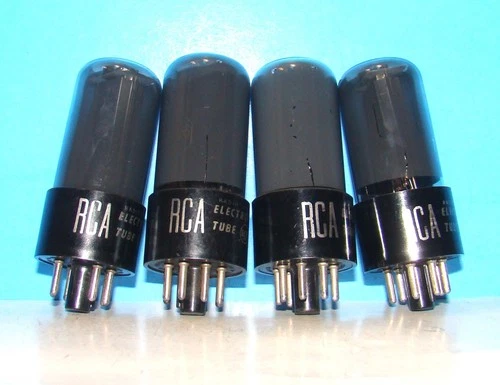 50L6GT RCA radio audio amplifier vintage electron vacuum tubes 4 valves tested