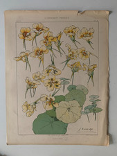 J.HABERT-DYS PLANCHE CHROMOLITHOGRAPHIE N° 18 ART NOUVEAU