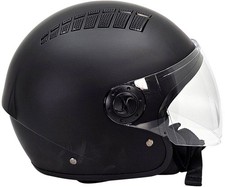 BHR Casco da moto DJ 834 flow colore nero opaco taglia XS