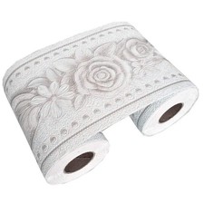 UPREDO 3D Decorative Floral Molding Waterproof Wallpaper Border Peel and Stic...