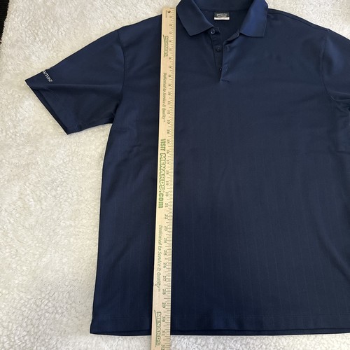 Nike Golf Dri-Fit Men's Size XL Deep Blue Short Sleeve Polo Shirt Medical Mutual - Picture 9 of 13