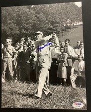 Byron Nelson Signed Photo 8x10 Golf HOF Autograph US Masters PGA Tour PSA/DNA 1