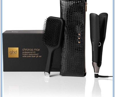 GHD Professional Chronos MAX Styling Iron 2  Black - With Brush - Open Box