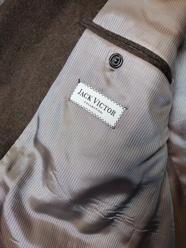 Jack Victor Cashmere and Mink Blazer 2 Button Suit Jacket Mens Luxury Canada 46R - Picture 8 of 16
