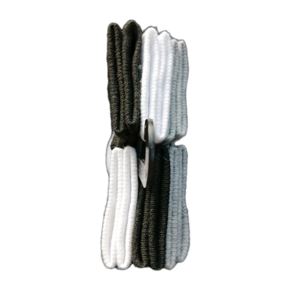 NIKE Niños Pequeños 6 Pares Negro Blanco Gris Tobillo Calcetines - Se Adapta a Edades: 2-4 Foto 3 de 4