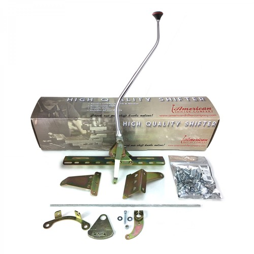 Push Button Transmission Shifter Kit w/ 23 Chrome Swan Arm for Ford C4 - Picture 2 of 21