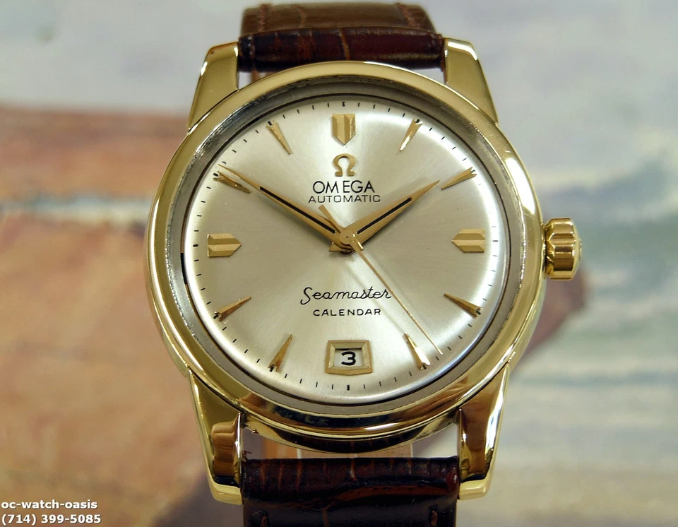 1955 Vintage OMEGA Seamaster Bumper Automatic , Stunning SILVER Dial, Serviced - Image 2 of 4