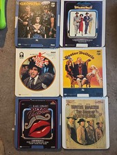 VINTAGE LOT OF 6 CED SELECTA VISION VIDEO DISCS