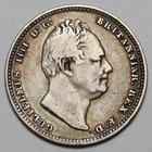 1834 KING WILLIAM IV GREAT BRITAIN SILVER SHILLING COIN