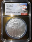 2025 Eagle 💥 Early Release 🇺🇸 NGC MS70 💥 Vegas Gold Label, Numbers Vary