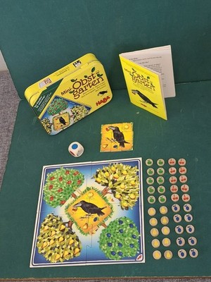 Haba Mini Obstgarten Brettspiel Obstgarten Genossenschaft Reisedose komplett sehr guter Zustand