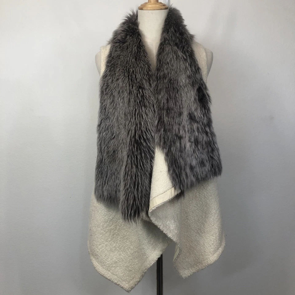 DROMe Leather Wool Made In Italy Winter Fall Women’s Medium Super Soft Vest - Image 2 of 4