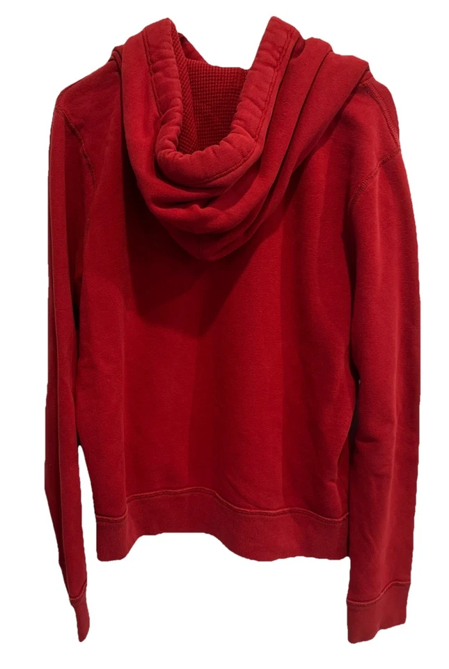 Sudadera con Capucha Abercrombie & Fitch De Colección Para Hombre Muscle XL Roja Peso Pesado Ver Fotos Foto 4 de 4