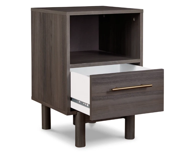 20" Gray Brymont 1-Drawer Nightstand & Lamp Combo - Image 3 of 4