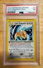 Pokemon PSA 7 NM 2002 Light Dragonite 1st Edition Neo Destiny Holo Card Swirl