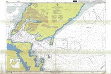 3044 Vladivostok Russia Pacific Coast Marino Mappa Carta Muro Nave Ammiragliato