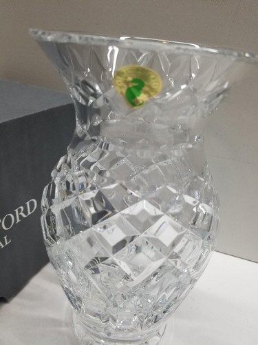 Jarrón de cristal Waterford raro de 8 pulgadas NUEVO EN CAJA - Imagen 2 de 8