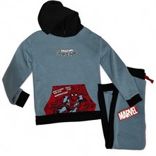 Marvel Spider-Man Hoodie  Jogger Set Boys Blue Black Amazing Spiderman Outfit