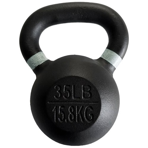 Cast Iron Kettlebell 30 lbs Solid Weight Equipment Fitness Home Gym Training New - Picture 18 of 37