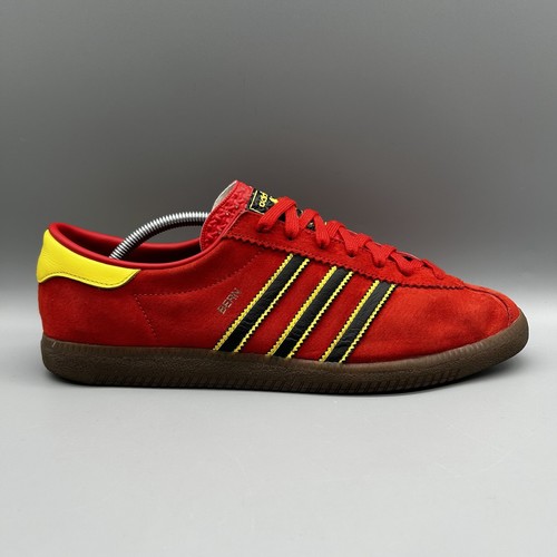 2022 Adidas Originals Bern HR0089 Red Yellow Size? Mens Uk 10.5 Terraces Casuals - Picture 2 of 8